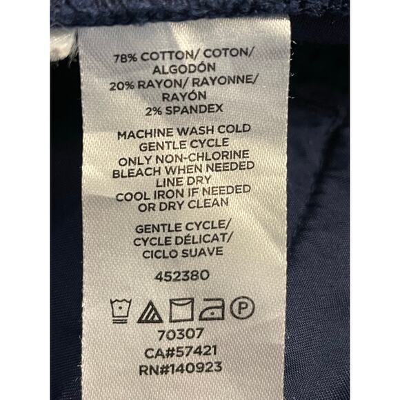 LOFT  Navy Blue  Marisa "The Riviera Pant" size 2 - Picture 5 of 9